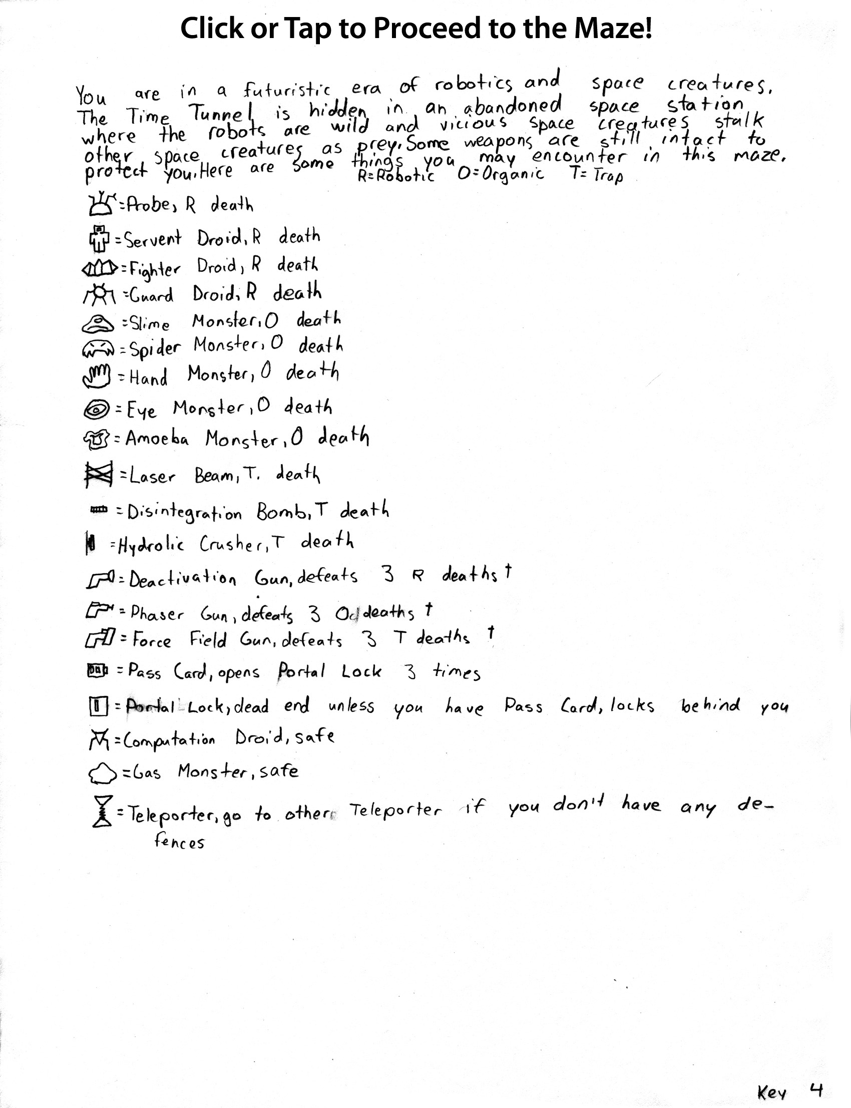 Space Station Maze Key