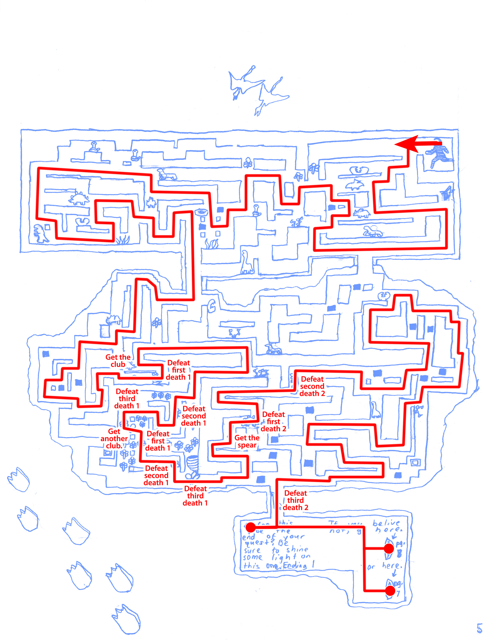 Pre-History Maze Answer
