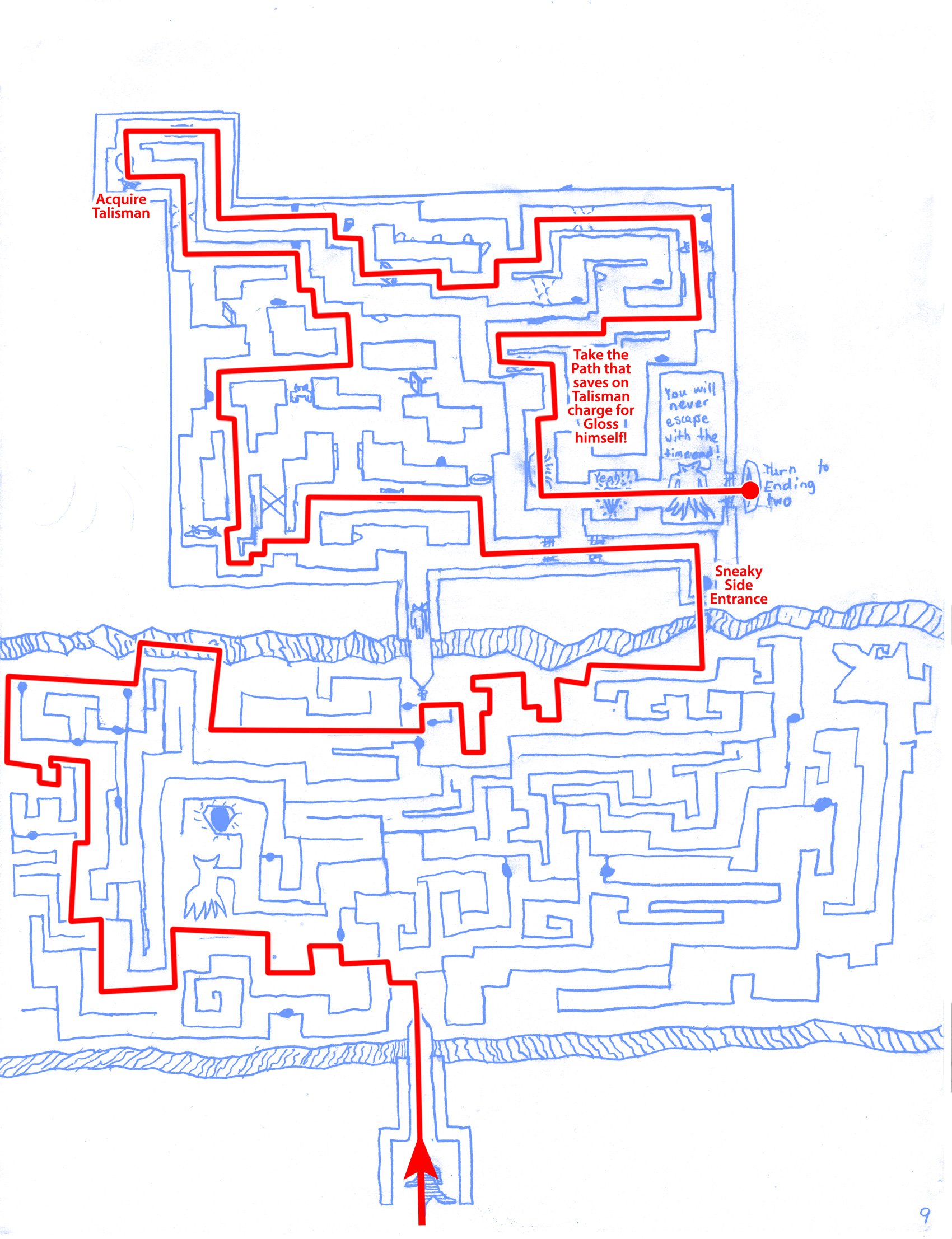 Gloss' Fortress Maze Answer