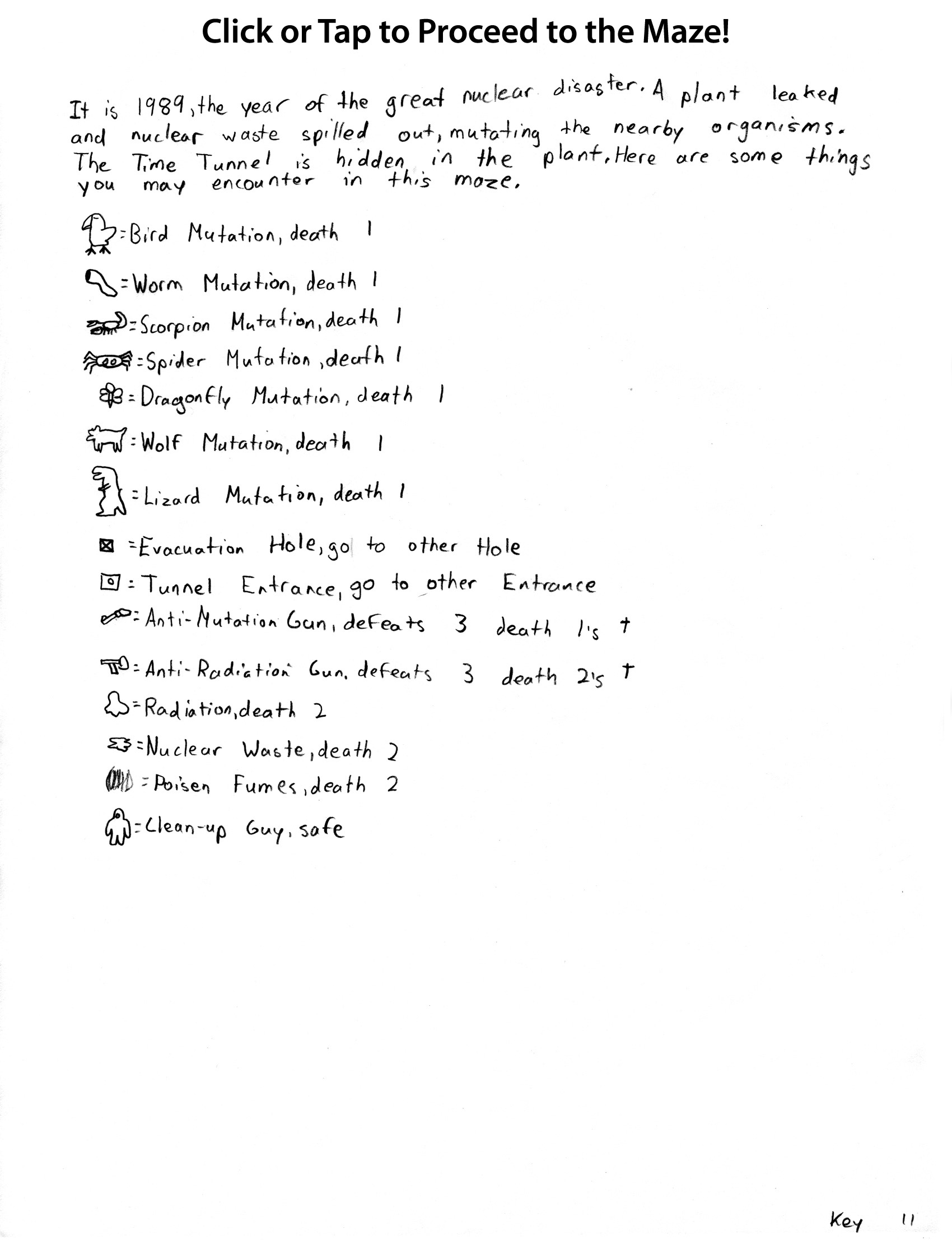 Nuclear '89 Maze Key