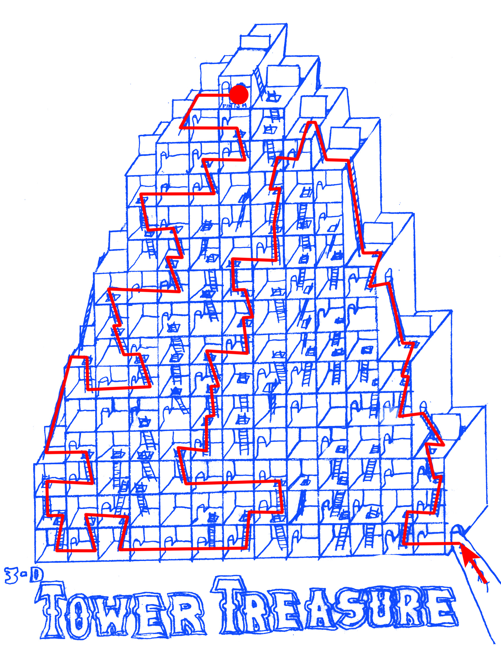 3D Tower Treasure (Answer)