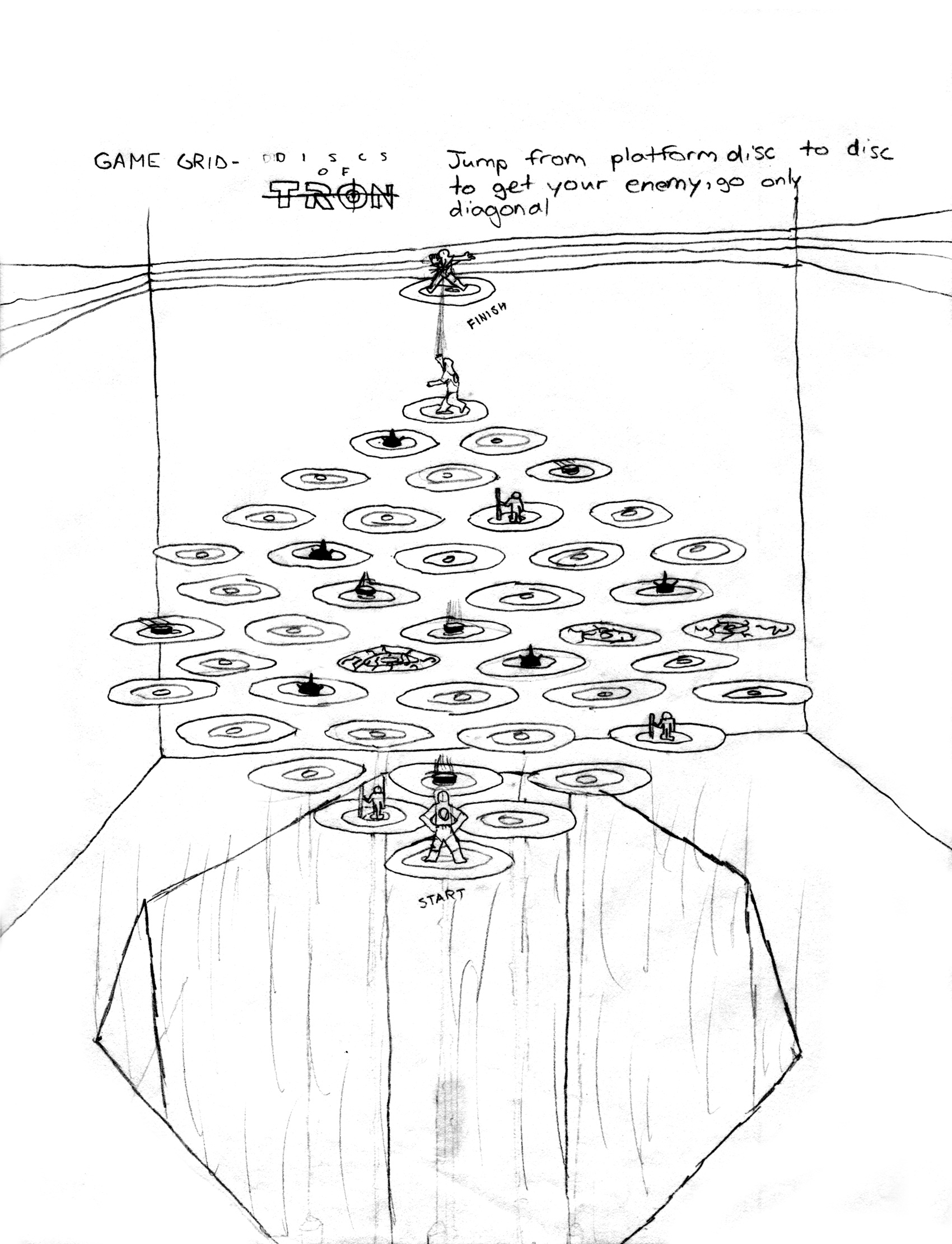 Tron Game Grid Discs of Tron Maze