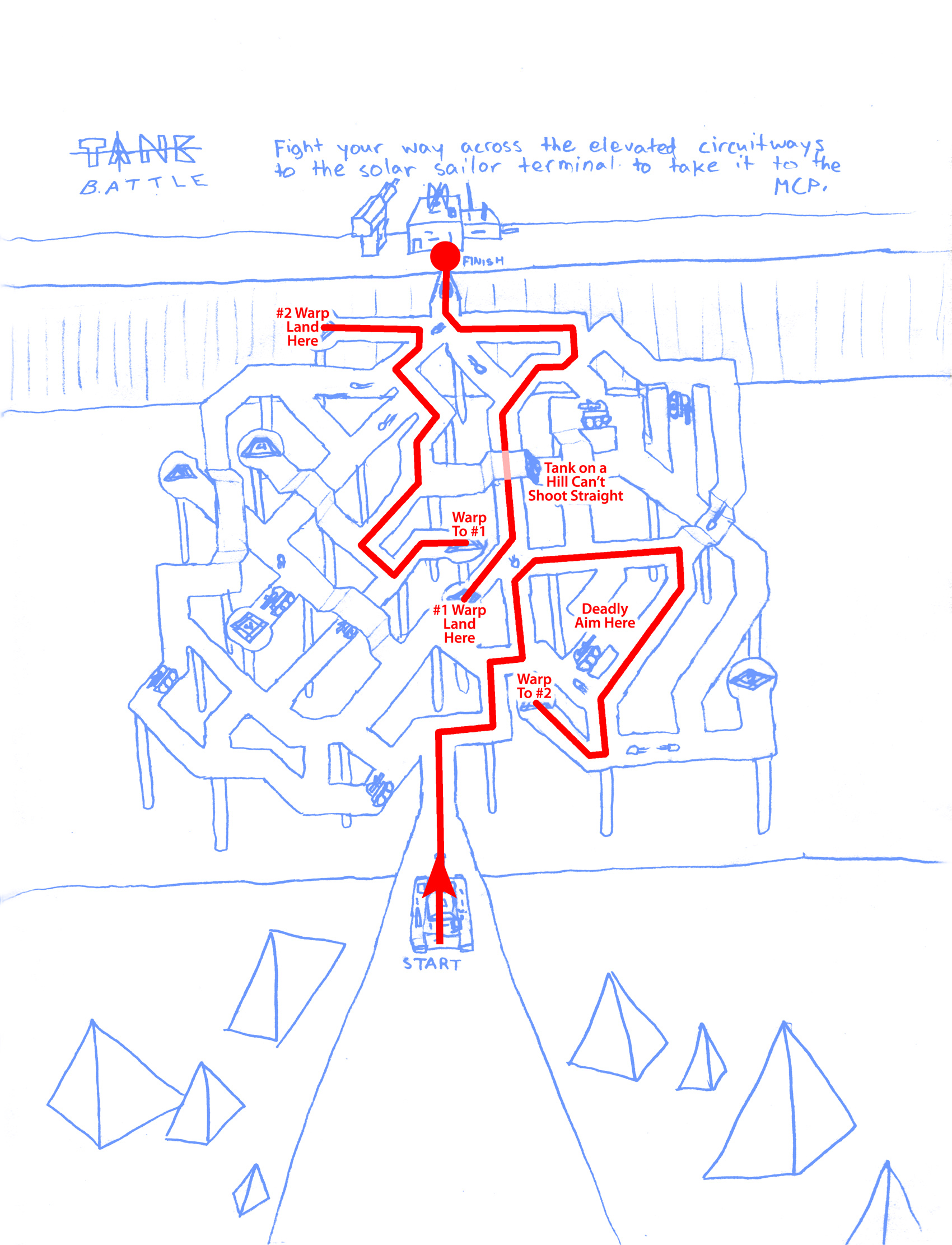 Tron Tank Battle Maze (Answer)