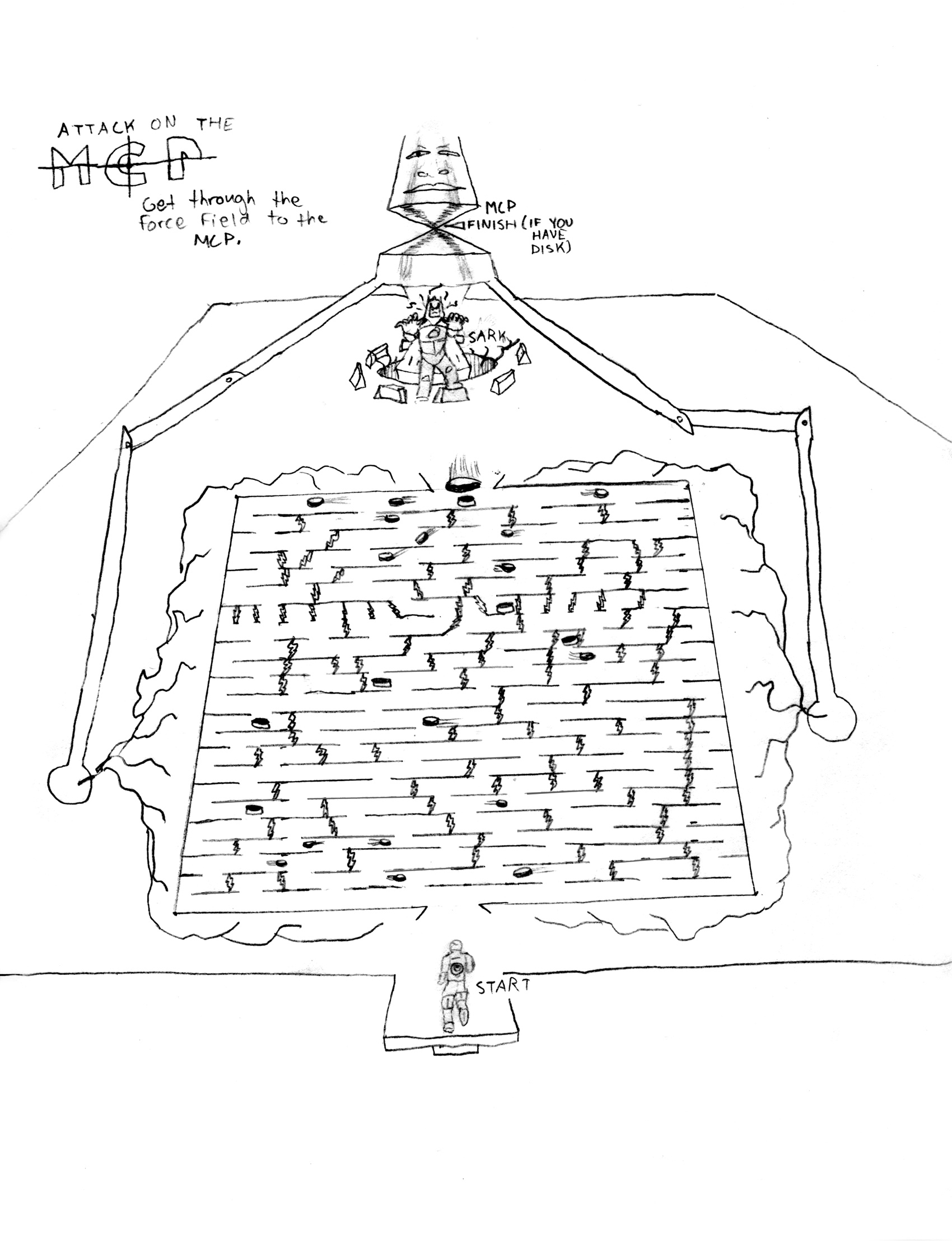 Tron Attack on the MCP Maze