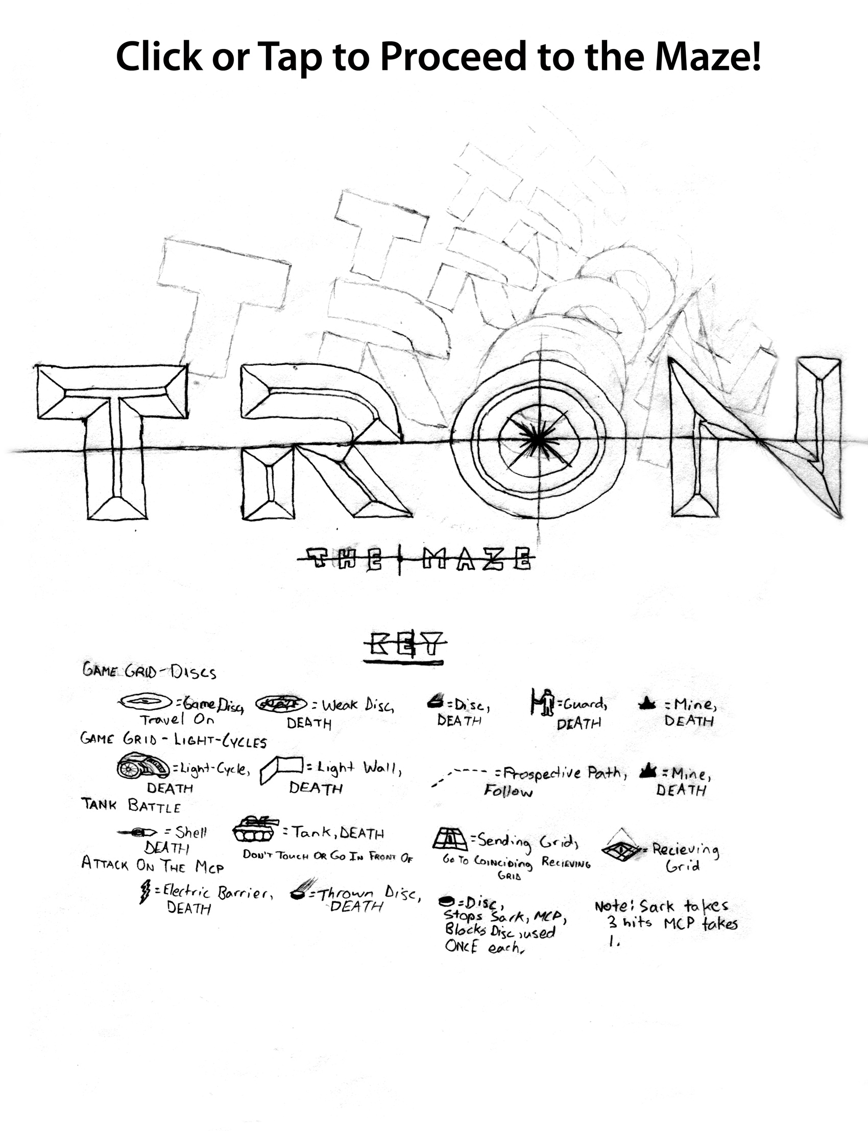 Tron Maze Key