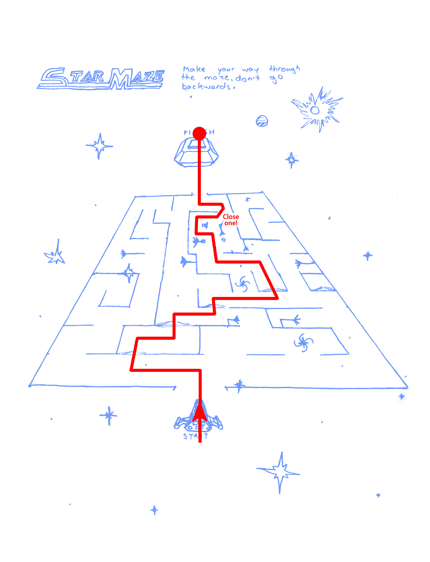 Major Havoc Star Maze (Answer)