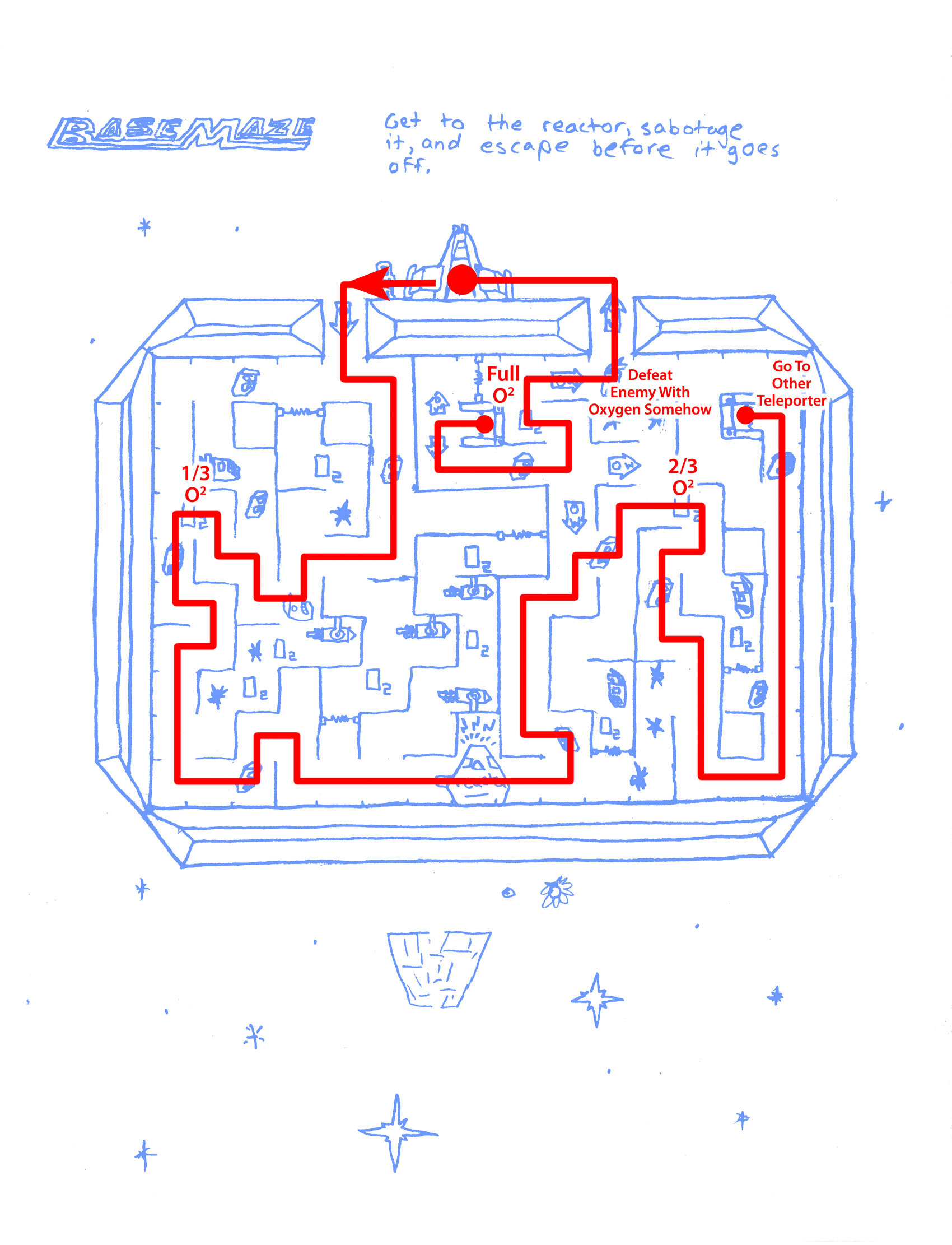 Major Havoc Base Maze (Answer)