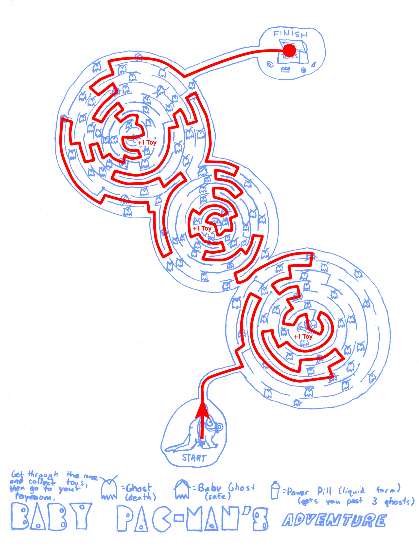 Baby Pac-Man's Adventure (Answer)